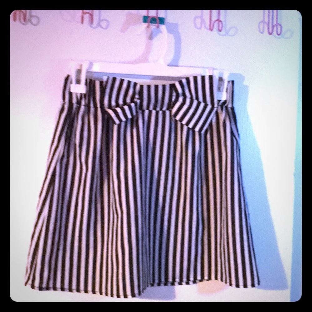 Striped Mini Skirt